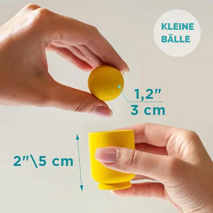 Montessori-Lernspielzeug mit Bechern und Bällen Zorenza