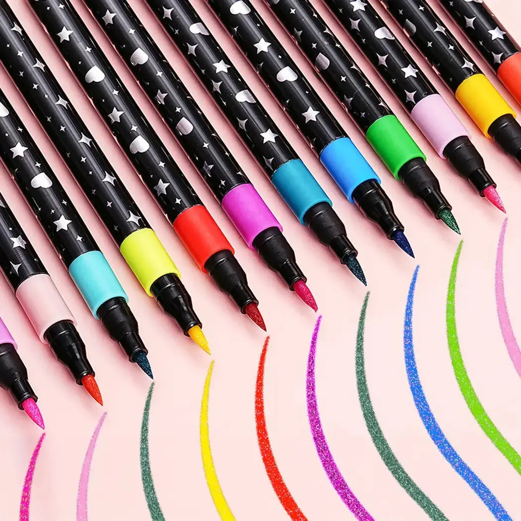 Brushstifte | Metallischer Glanz & flexible Pinselspitze Zorenza