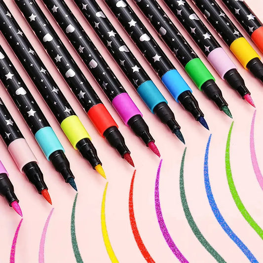 Brushstifte | Metallischer Glanz & flexible Pinselspitze Zorenza