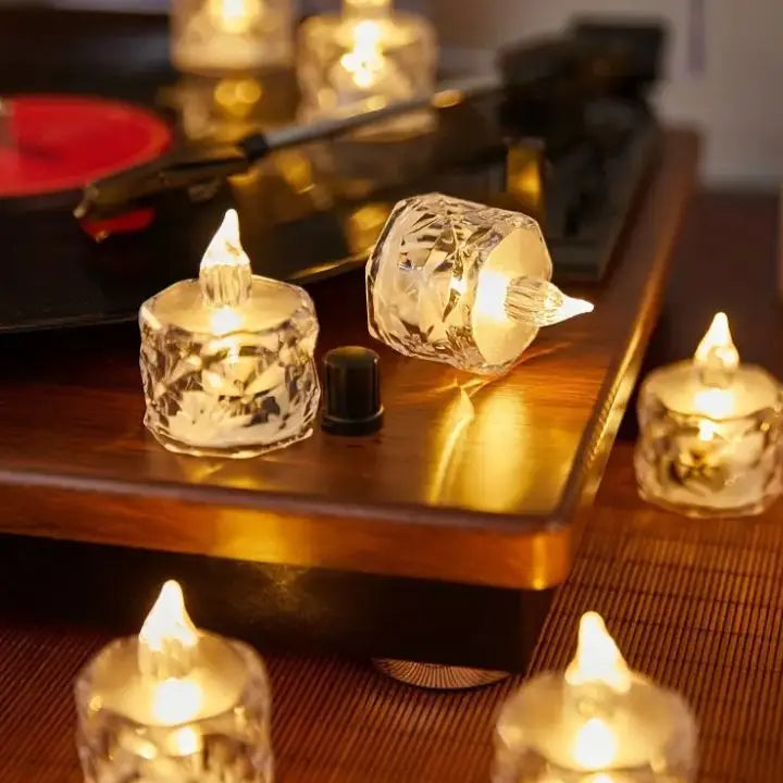 2+1 Gratis | Kristall LED-Kerze – Flammenlos, Sicher & Stilvoll Zorenza