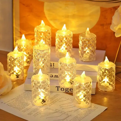 2+1 Gratis | Kristall LED-Kerze – Flammenlos, Sicher & Stilvoll Zorenza