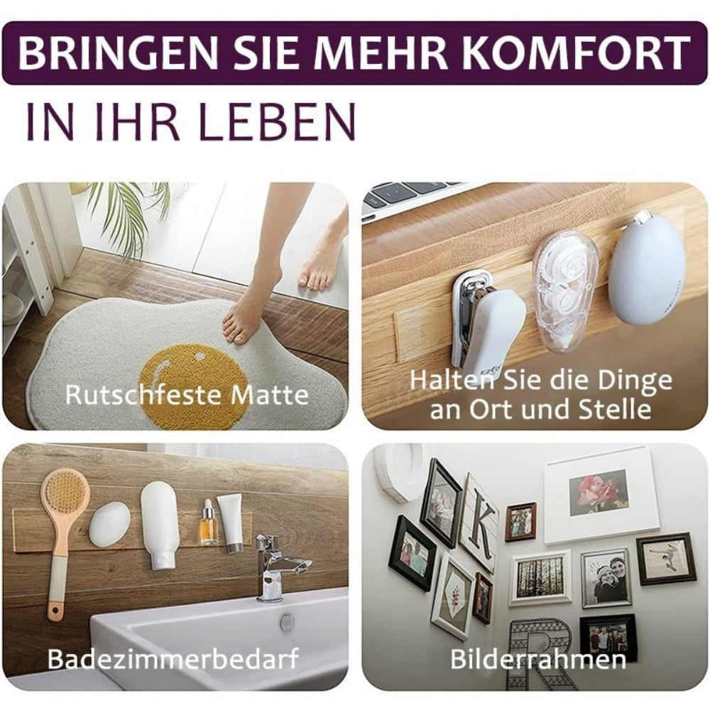 Wiederverwendbares, wasserdichtes doppelseitiges Klebeband (60 Stück) Zorenza