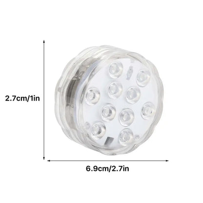2+2 GRATIS | Wasserdichte LED-Poolbeleuchtung mit RF-Fernbedienung - bunte Poolpartys Zorenza