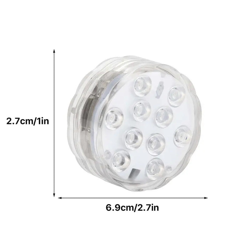 2+2 GRATIS | Wasserdichte LED-Poolbeleuchtung mit RF-Fernbedienung - bunte Poolpartys Zorenza
