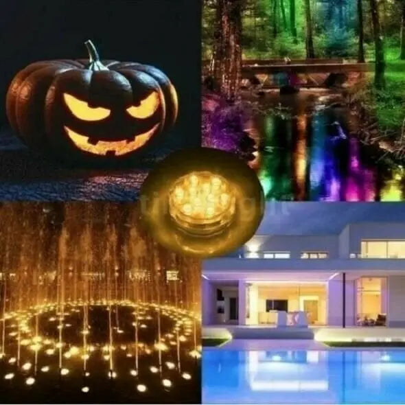2+2 GRATIS | Wasserdichte LED-Poolbeleuchtung mit RF-Fernbedienung - bunte Poolpartys Zorenza