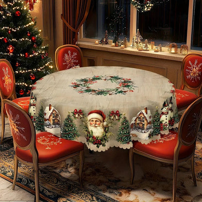 Weihnachts-Tischdecke | Pflegeleicht & farbecht, langlebig Zorenza