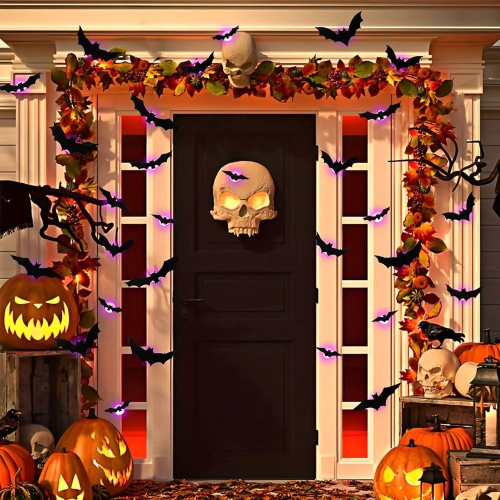 🦇Halloween 3D Lighted Bats Mivoza Deutschland