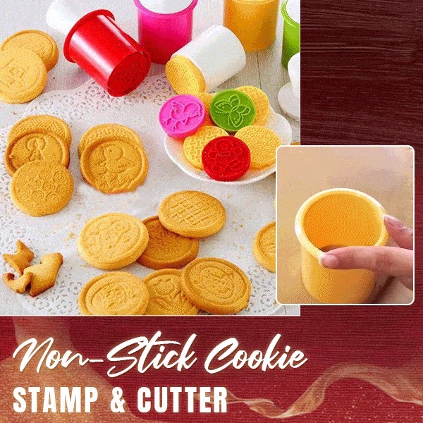 🎉Non-Stick Cookie Stamp & Cutter(6 Styles Set) Zorenza