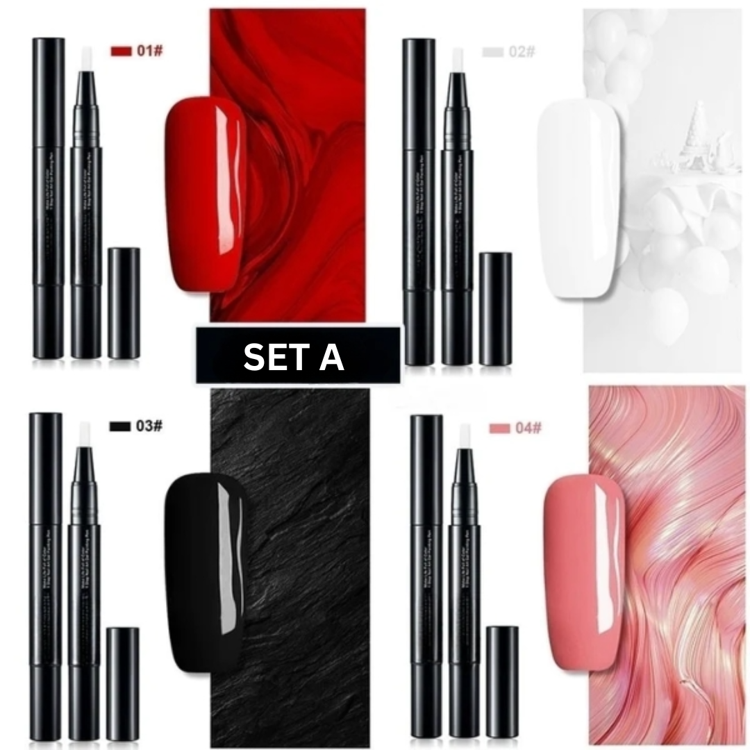 Gel-Nagellack Set | 28 strahlende Farben & Präzisionspinsel Zorenza