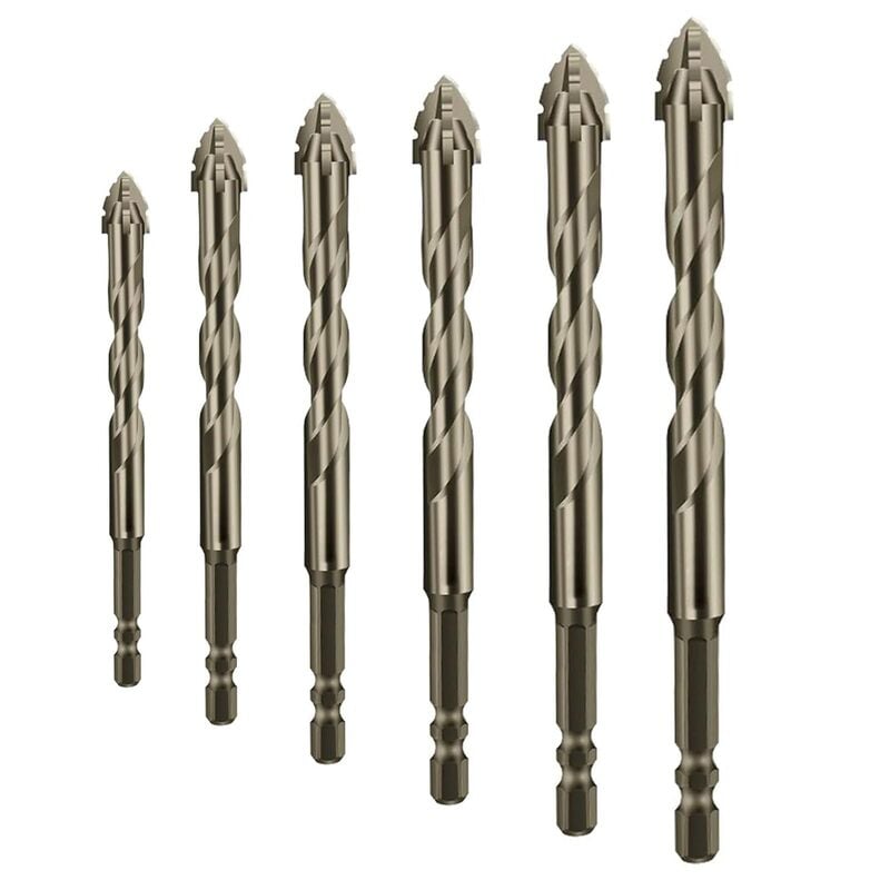 Sägezahn-Bohrer Set | Titanbeschichtet & hitzebeständig, 6-teilig Zorenza