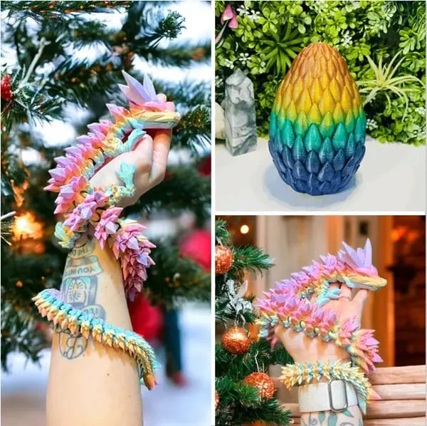 3D Gelenkdrache – Bewegliches & Einzigartiges Geschenk - Zorenza