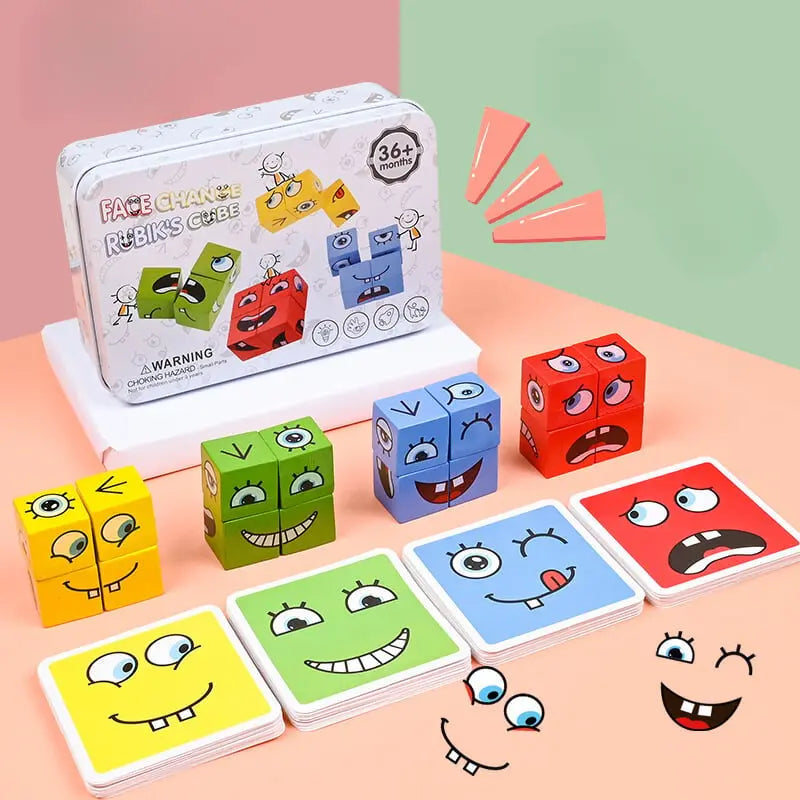 3D-Gesichtspuzzle – Lustiges & Lernförderndes Spielzeug Zorenza