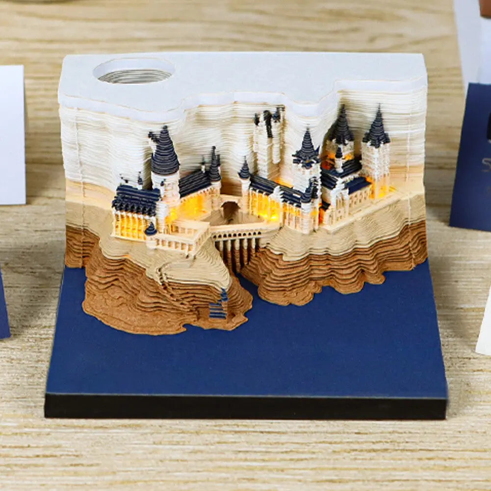 3D Hogwarts Schloss-Kalender | Magischer Advent mit sanftem Licht Zorenza