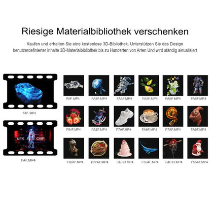 3D Holografischer LED-Display-Ventilator Zorenza