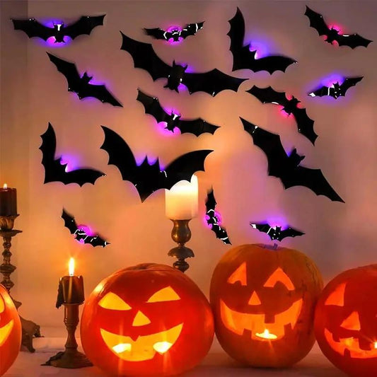 🦇Halloween 3D Lighted Bats Mivoza Deutschland