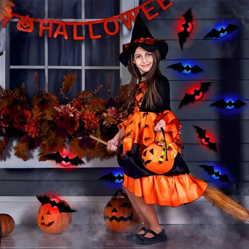 🦇Halloween 3D Lighted Bats Mivoza Deutschland