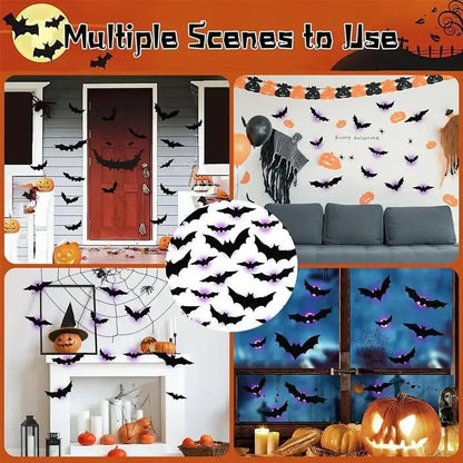 🦇Halloween 3D Lighted Bats Mivoza Deutschland