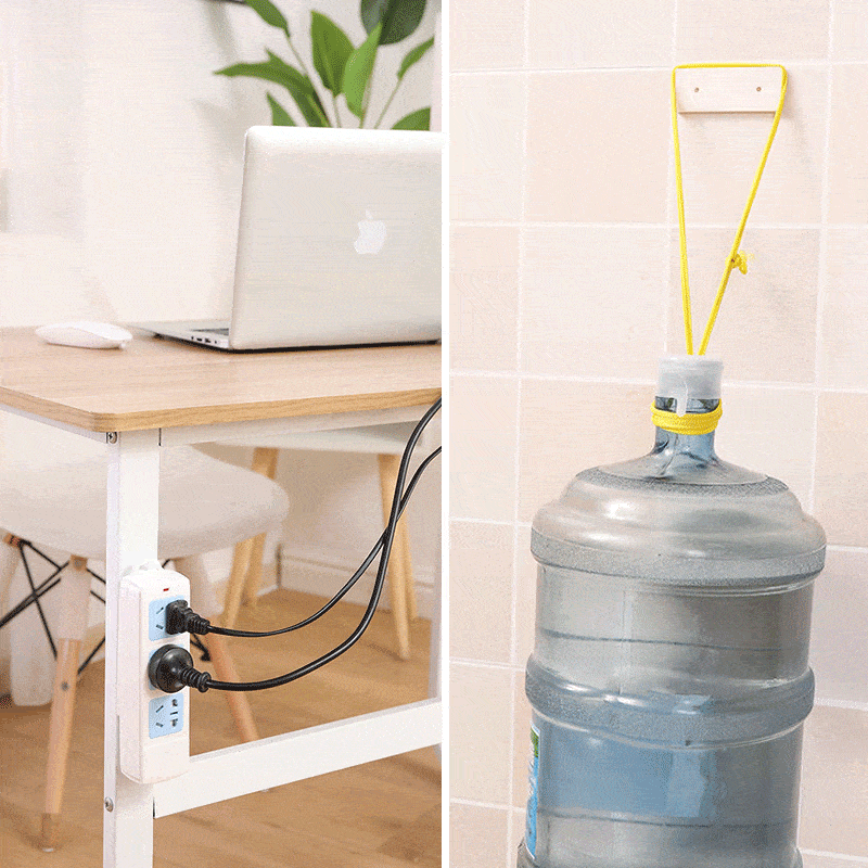 3+3 Gratis | CleanHold® Selbstklebender Stanzfreier Sockelhalter Zorenza
