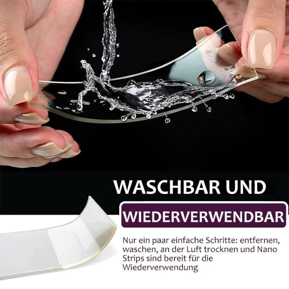 Wiederverwendbares, wasserdichtes doppelseitiges Klebeband (60 Stück) Zorenza