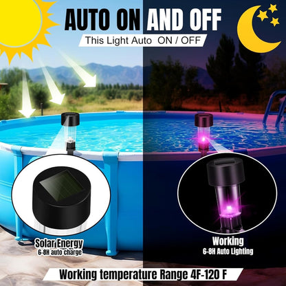 Solar-Poolleuchten | Warmes Licht, wetterfest & sicher Zorenza