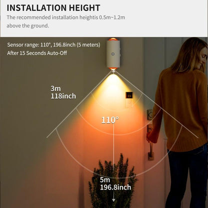 LED Nachtlicht | Bewegungsmelder & sanftes Licht Zorenza
