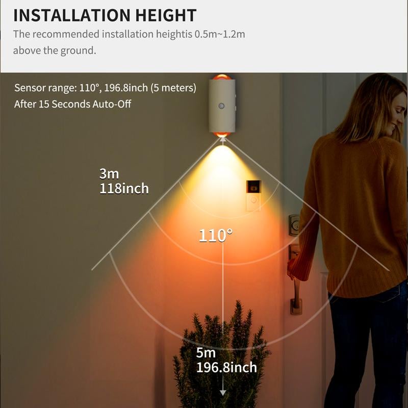 LED Nachtlicht | Bewegungsmelder & sanftes Licht Zorenza