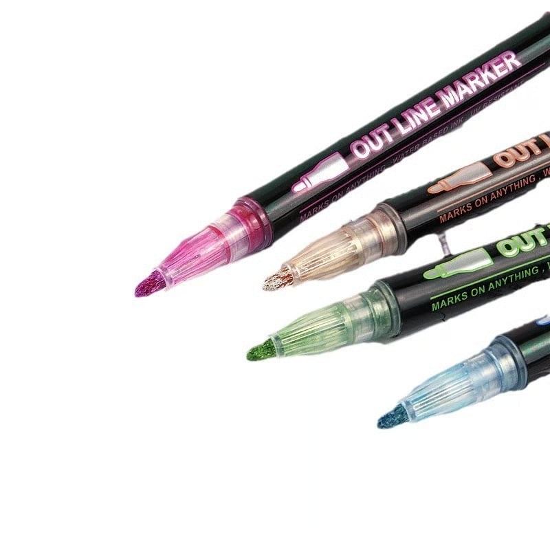 Metallic-Marker Set – Kreative Effekte auf jedem Untergrund Zorenza