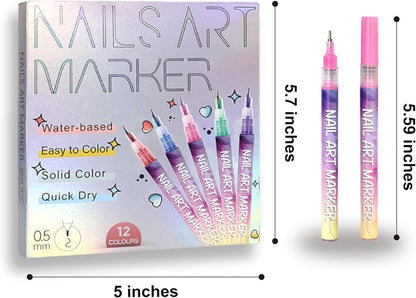 Nageldesign-Farbstift-Set — strahlende Farben für perfekte Nägel Zorenza