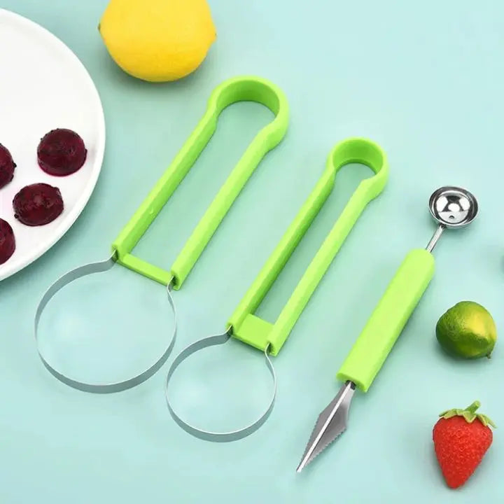 4-in-1 Edelstahl-Fruchtschneider-Set Zorenza