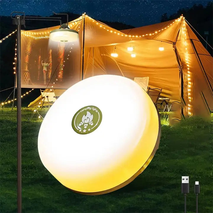 4-in-1 Multifunktions-Campinglicht – Licht, Strom & Komfort