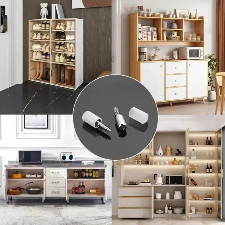 40 Stück selbstschraubende Regalhalter