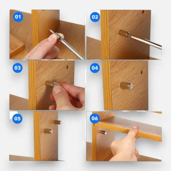 40 Stück selbstschraubende Regalhalter