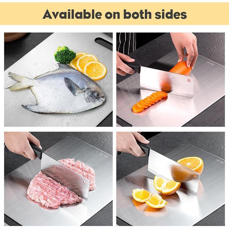 🔥Stainless Steel Double Sided Chopping Board Zorenza