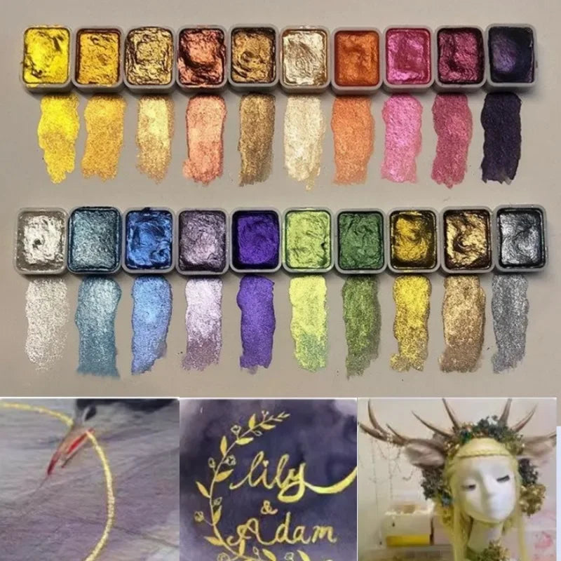 Aquarellfarben-Set | Lebendige Farben für strahlende Kunstwerke Zorenza