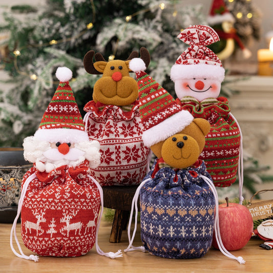 Strickpuppen Weihnachtsbeutel — Süße & besondere Geschenkidee