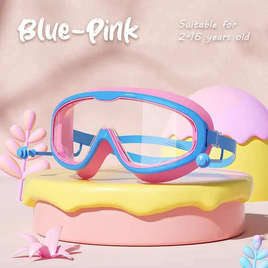 🔥HD children's large frame waterproof and anti-fog swimming goggles Zorenza