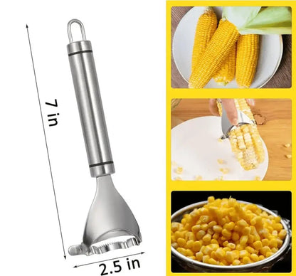 Mais-Entferner | Präzise Edelstahlklinge, ergonomisch gestaltet Zorenza