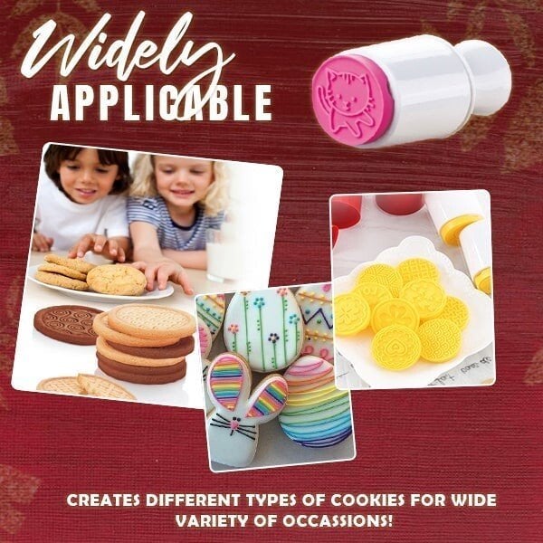 🎉Non-Stick Cookie Stamp & Cutter(6 Styles Set) Zorenza