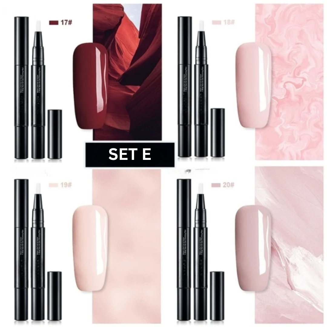Gel-Nagellack Set | 28 strahlende Farben & Präzisionspinsel Zorenza