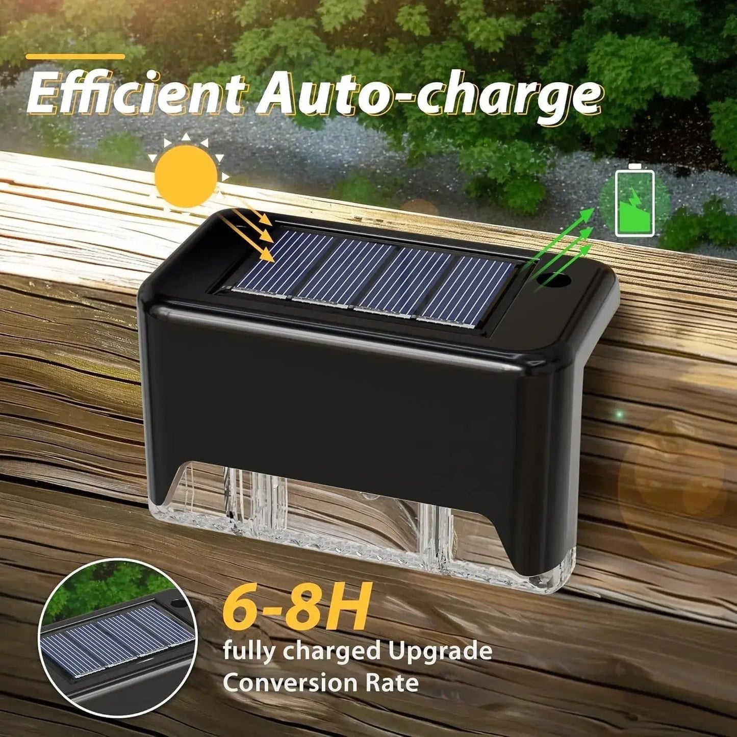 4er-Set Solar-Terrassenlichter – Wetterfestes Außenlicht Zorenza