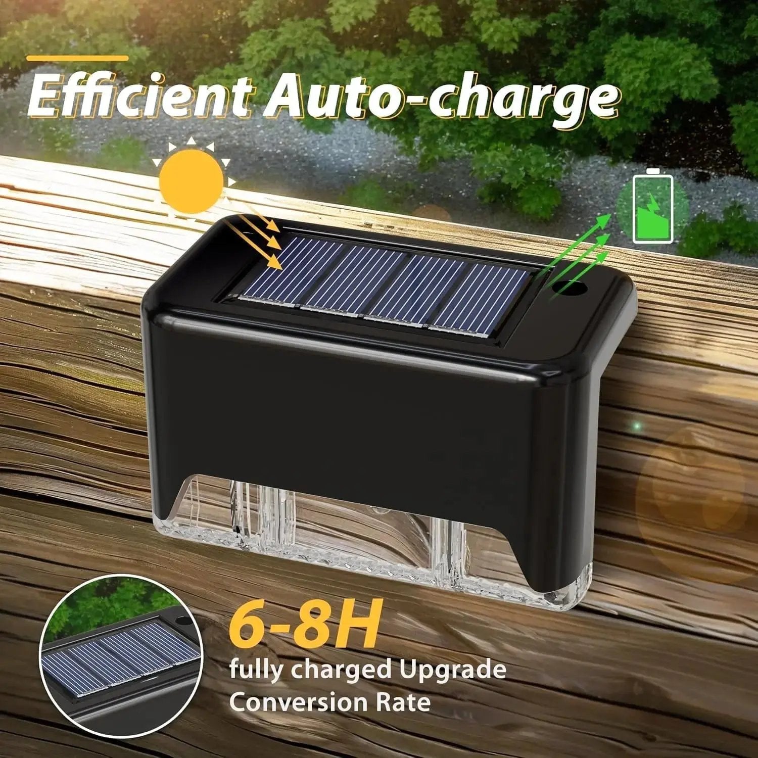 4er-Set Solar-Terrassenlichter – Wetterfestes Außenlicht Zorenza