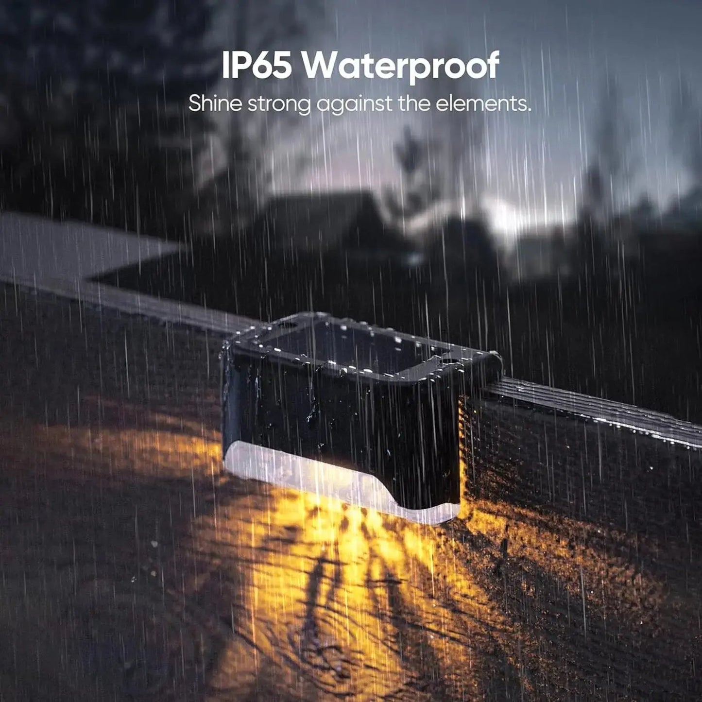 4er-Set Solar-Terrassenlichter – Wetterfestes Außenlicht Zorenza