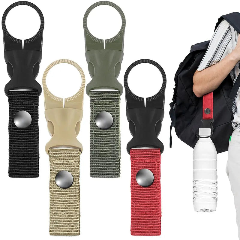 4er-Set robuste Nylon-Flaschenhalter mit Karabiner – Effizient beim Wandern & Reisen Zorenza