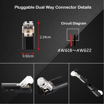 LED-Verbindungsstecker — schnelle und sichere Montage (20 Stück) Zorenza