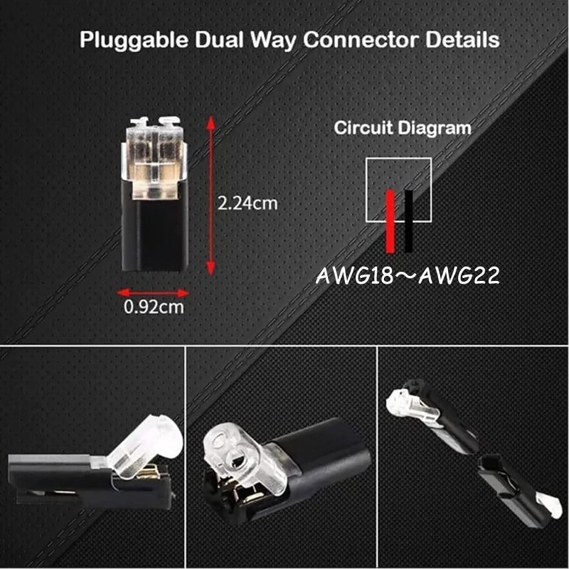 LED-Verbindungsstecker — schnelle und sichere Montage (20 Stück) Zorenza