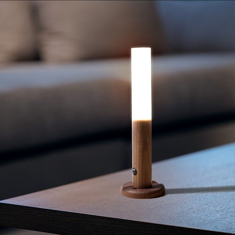 Nachtlicht | Warmweißes Licht aus handgefertigtem Holz Zorenza