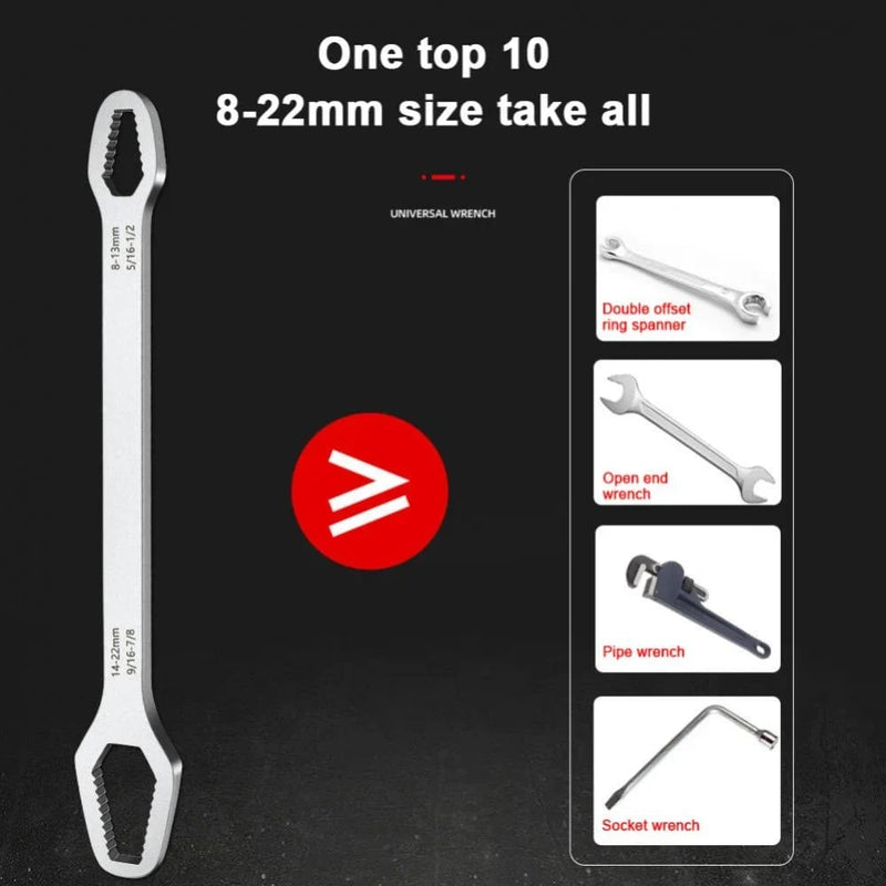 🎉 🌈🔧 8-22mm Universal Wrench Receive Zorenza