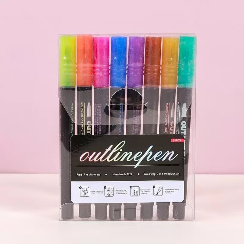 Metallic-Marker Set – Kreative Effekte auf jedem Untergrund Zorenza