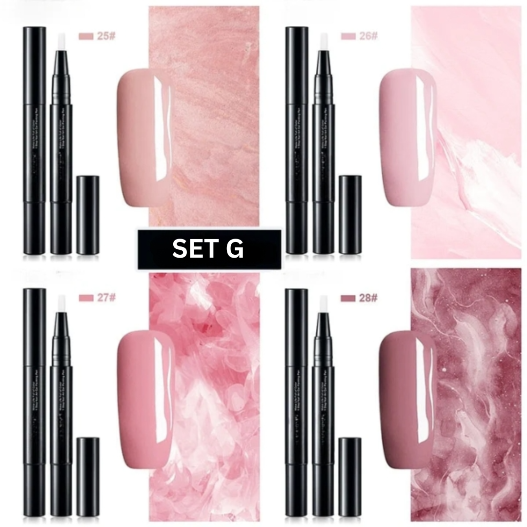 Gel-Nagellack Set | 28 strahlende Farben & Präzisionspinsel Zorenza