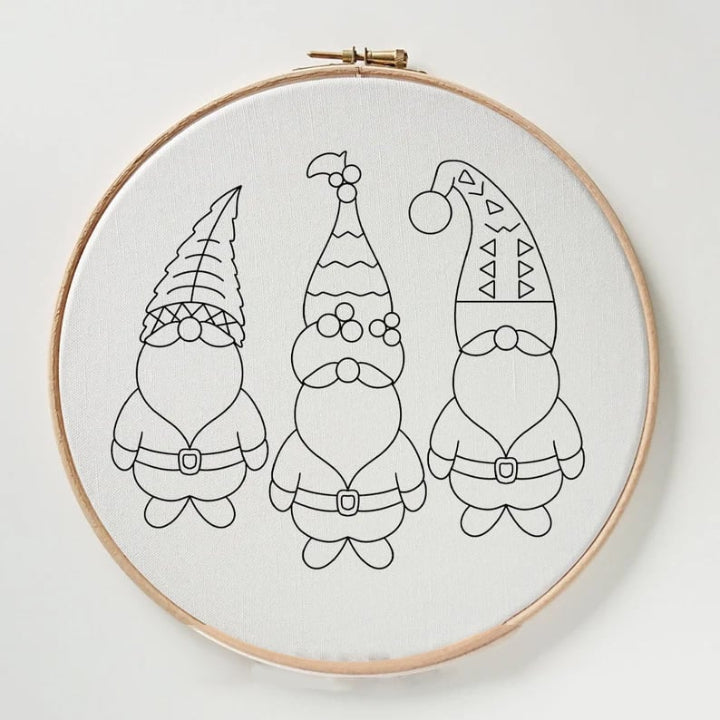 Weihnachtswichtel Stickset — Festliche Stickerei fürs Bäumchen & Deko Mivoza Deutschland